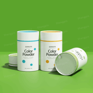 易撕盖粉复合纸罐食品级密封调料蛋白粉圆形纸筒