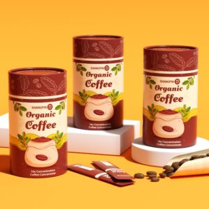 环保食品级牛皮纸咖啡纸罐定制圆形咖啡豆包装盒