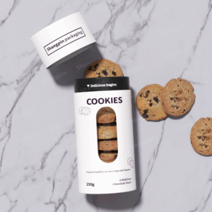 定制圆形纸板食品级零食饼干纸罐包装盒