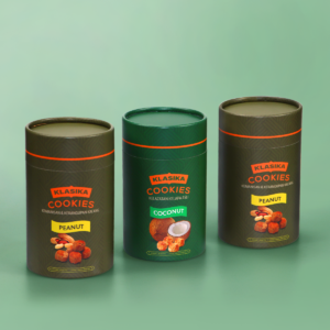 定制纸罐铁盖食品级铝箔包装圆筒