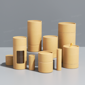 定制环保圆形牛皮纸纸筒包装